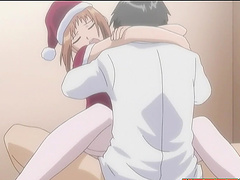 Horny anime chick moans while getting her pussy smashed