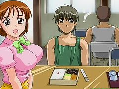 Asian cartoon porn with a busty babe getting fucked balls deep