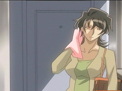 Japanese cartoon with a horny wife getting fucked in missionary