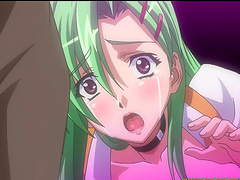Hardcore fucking makes busty green haired girl cum - Hentai