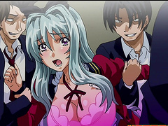 Hardcore fucking makes busty green haired girl cum - Hentai