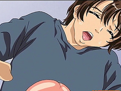 Hentai video with a perfect tits brunette getting fucked hard