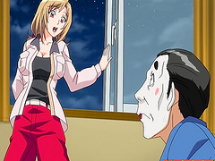 Hentai with a busty babe sucking and getting fucked in missionary