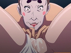 Hentai with a busty babe sucking and getting fucked in missionary