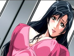 Anime video with a hot chick getting fucked balls deep on the floor