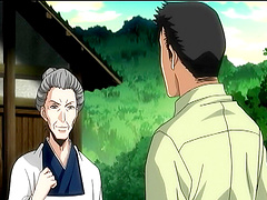 Anime video with a hot chick getting fucked balls deep on the floor