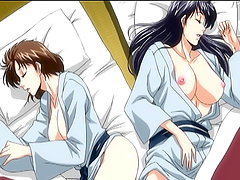 Anime video with a hot chick getting fucked balls deep on the floor