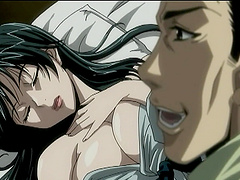 Anime video with a hot chick getting fucked balls deep on the floor