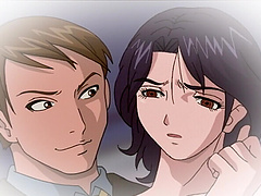 Slutty anime chick loves fucking with three guys at the same time