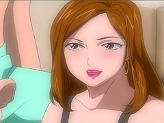 Slutty anime chick loves fucking with three guys at the same time