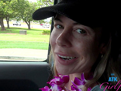 Lovely chick Summer Vixen loves spending time on the beach