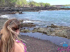 Lovely chick Summer Vixen loves spending time on the beach