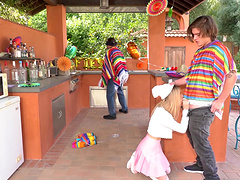 Nothing pleases Demi Hawks more than riding a hard pecker