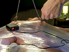 Roxanne Hall gets her pussy fisted and toyed by charming Bobbi Starr