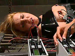 Blonde Getting Dominated and Toyed Crazily in Femdom Video