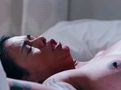 Brunette couple in passionate action with an insatiable latina milf