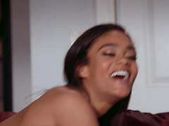 Scarlit Scandal makes a hard pecker disappear in her tight cunt