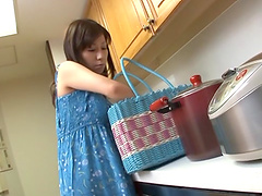 Solo Asian hottie spreads her legs and masturbates with a toy