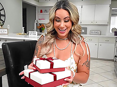 Misty Meaner rides cock in cowgirl position