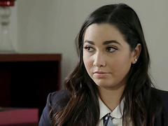 Blonde boss Brandi Love gets her pussy licked by Karlee Grey