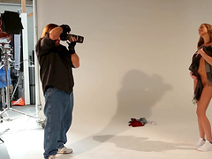 Hardcore fucking during erotic photo shoot with adorable Molly Manson