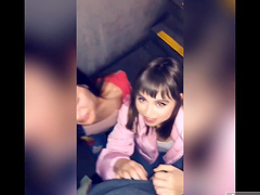 Hot Abbie Maley and her best friend Riley Reid surprise a stranger