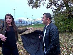 Couple antonio and vany made love in their car.