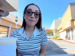 Brunette hottie Madison Wilde needs a hard cock in her pussy