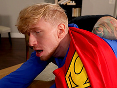 Gay dude bends over to be drilled by his friend with long toys