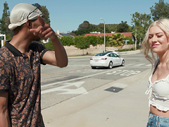 Hardcore interracial anal fucking for small tits slut Chocolate Gold