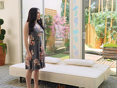 Lily enjoys while riding her boyfriend's dick in cowgirl position