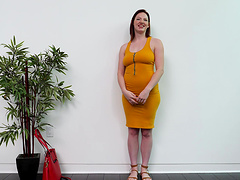 Amateur chick Kyrin wants to become a pornstar and comes on casting