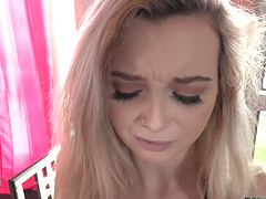 Horny girlfriend Lexi Lore gives a nice blowjob and gets fucked