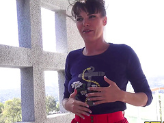 Couple enjoys passionate sex with Dana Dearmond's natural tits