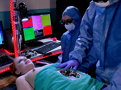 Kinky fuck video with sexy redhead Ashley Fires in a costume