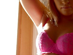 Seductive Jenna Leigh moans while getting fucked in the living room