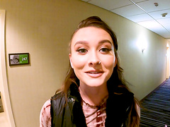 Amateur cutie Veronica Church takes money to have a quickie