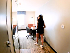 Amateur cutie Veronica Church takes money to have a quickie