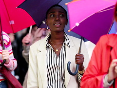 Passionate interracial MMF threesome with horny ebony Zaawaadi