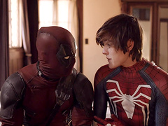 Kinky parody movie with a Deadpool fucking sexy slut Kenna James