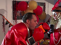 Hardcore FFM Threesome with cock hungry Jazy Berlin and Skin Diamond