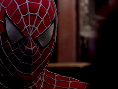 Superhero Brooklyn Lee spreads legs to be fucked by the Spiderman