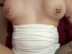 Hardcore fucking in POV with tattooed redhead Taylor Nicole