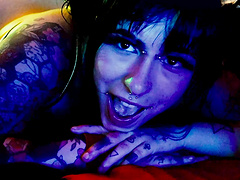 Hardcore fucking in POV video with an amateur girl in fishnet