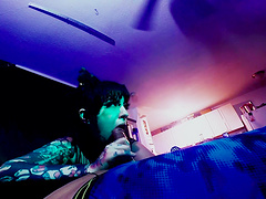 Kinky chick gives a blowjob and gets fucked in orgasmic pussy