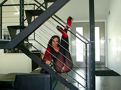 Fake tits MILF Brandy Aniston gets undressed and fucke hard