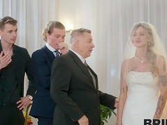 Dirty bride Olivia Sparkle cheats on her husband immediately