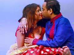 Wife with big natural tits gives her husband a sloppy blowjob