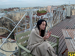 Juicy Leyla having fun while getting dicked in doggy style