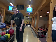 Brunette Ornella Morgen seduces her neighbor in a steamy pov encounter